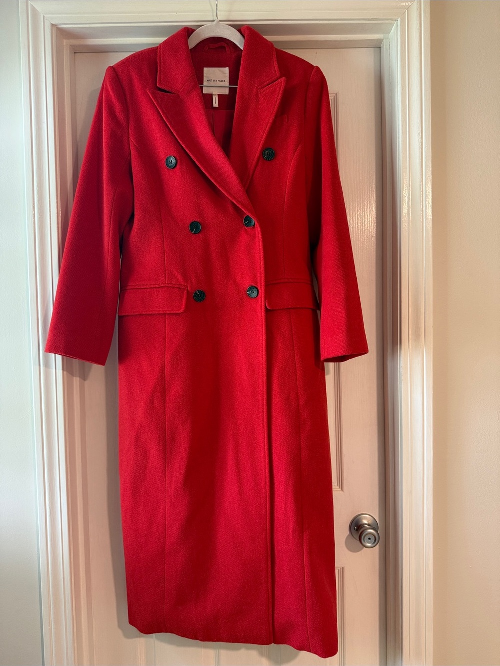 Avec Les Filles Red Maxi Coat